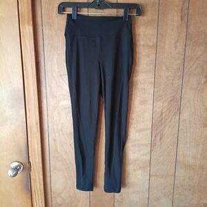 Zenana Black Leggings S/M Stretch Pull On Basic Everyday Athleisure